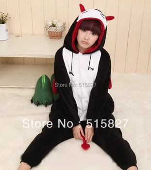 

New Adult Unisex Animal design Lovely Demon Cat Devil Pajamas Sleepsuit Onesie Sleepwear