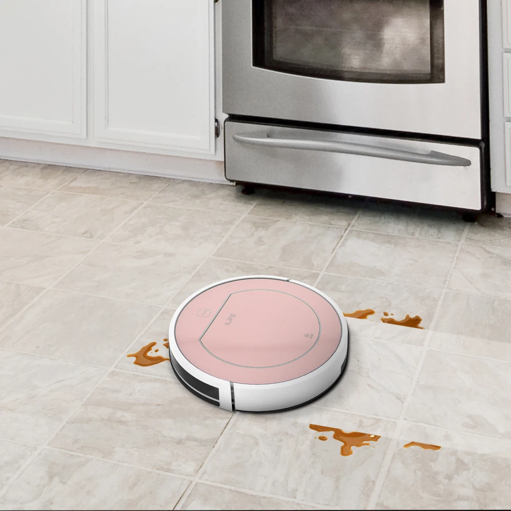 ILIFE V7s Plus Robot Vacuum Cleaner Vacuum Wet Mop Simultaneously For Hard Floors&Carpet Run 120mins before Automatically Charge