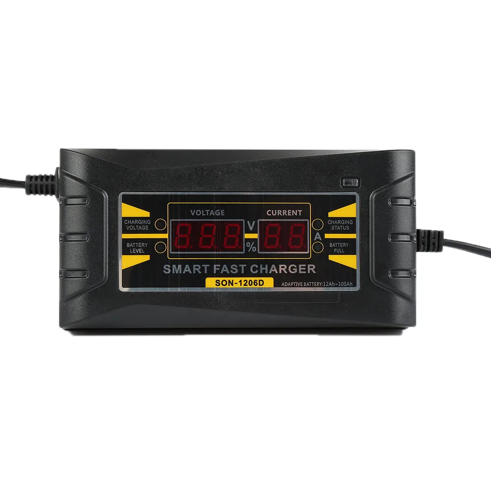 Full Automatic Car font b Battery b font Charger 110V to 240V To 12V 6A Intelligent