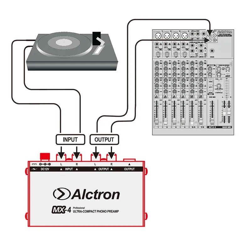 Alctron MX 4 мини предусилитель ультракомпактный старомодный для телефона усиление