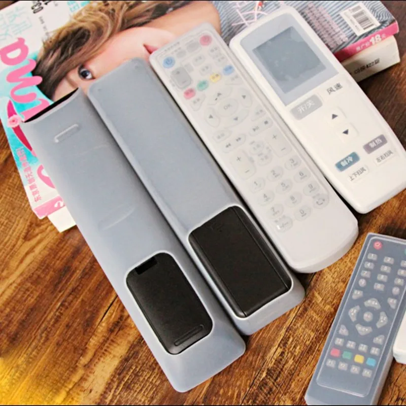 Silicone TV Air Condition Remote Control Protctive Case Waterproof Dustproof Protector Washable Storage Bag 1PC silicone remote case,silicone remote cover,silicone remote sleeve,remote controller cover,silicone case protector