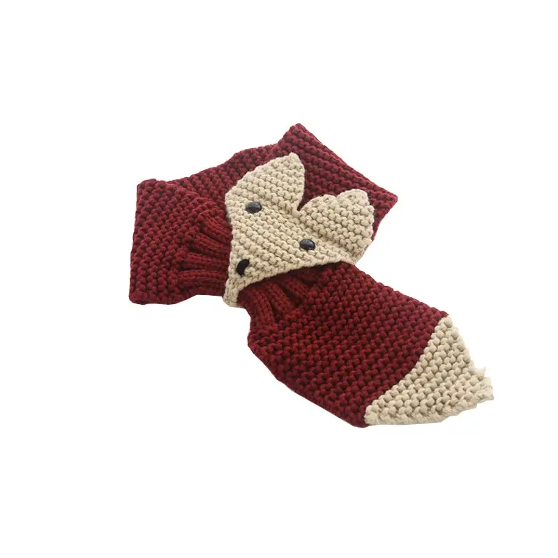 Leo anvi new 1-5years old fashion boys girls FOX Scarf ring cotton neck warmer for Kids Children scarves babys gift Christmas