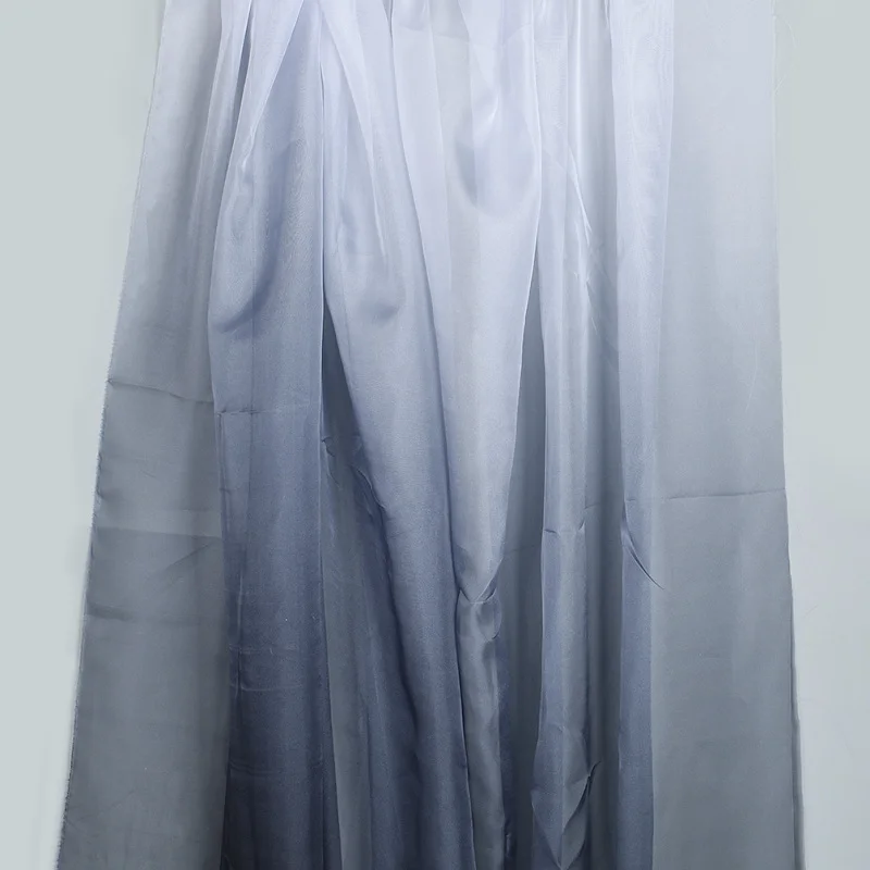 Высокое качество Градиент Радуга 30D шифон чистая марля Омбре ткань Швейные материалы для тканевое платье украшение дома