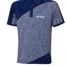 Одежда для настольного тенниса Andro для мужчин и женщин, футболка с коротким рукавом, футболка для пинг-понга, спортивные майки