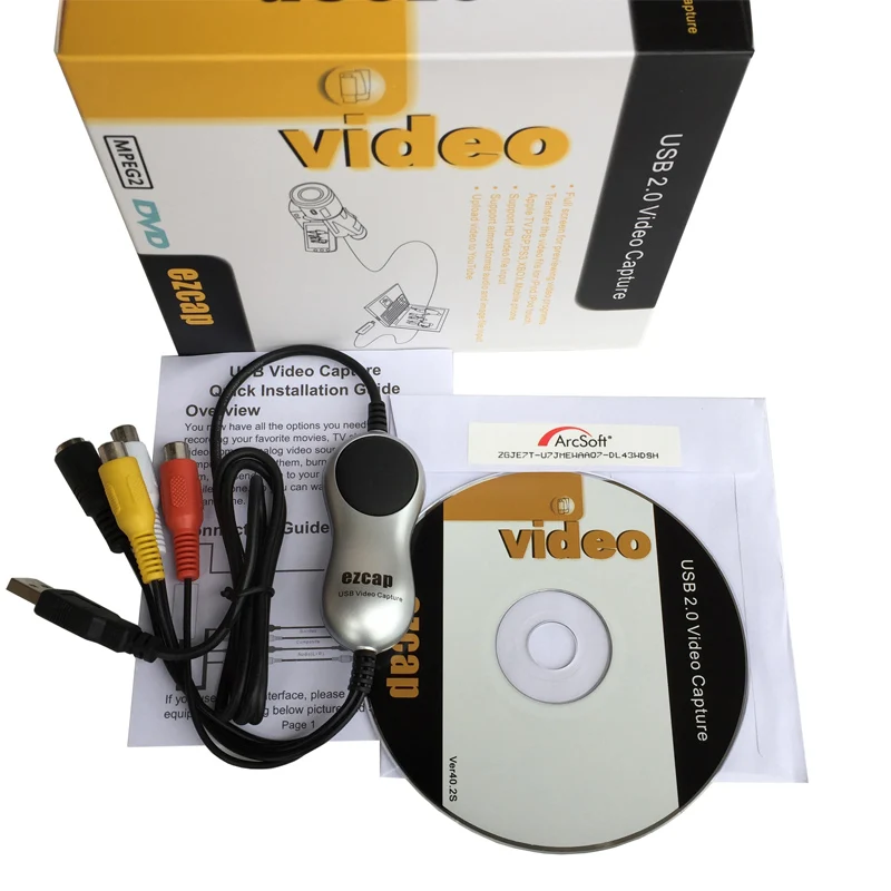 Устройство захвата аудио видео USB2.0 для Windows Xp/vista/7/8/10 захват со всех аналоговых