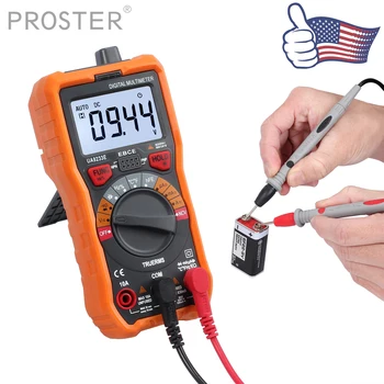 

(Send from US)Proster AC/DC Voltage Current Resistance Multi-Tester Digital Multimeter 6000 Counts True RMS Auto Ranging NCV