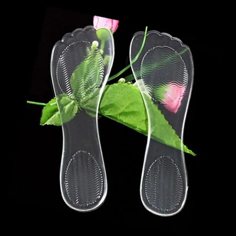 1 пара, силиконовая гелевая подушечка на высоком каблуке, стельки для обуви, Нескользящие, прозрачные