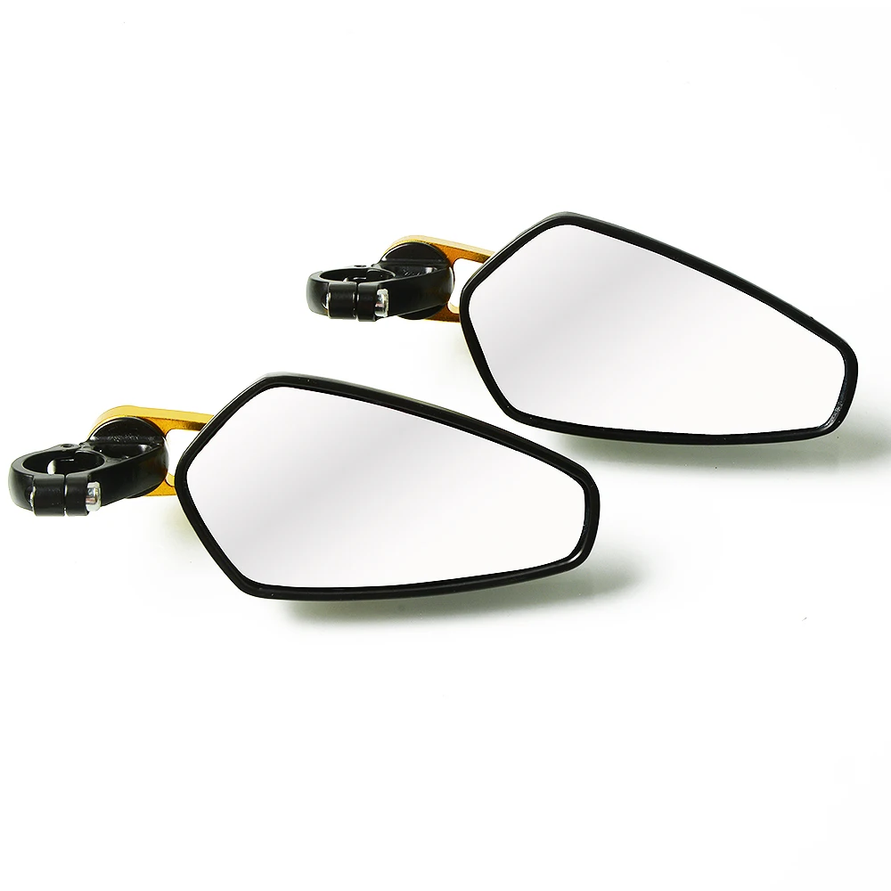 Quality 7/8" Motorcycle mirrors Bar end Handle Side Rearview For honda kawasaki ducati bmw ktm yamaha Moto accessoris