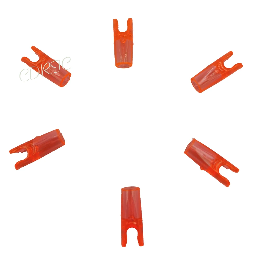 50 шт. Стрела Nocks стрельба из лука для анти 3,2 мм специальный тип L хвост гвоздь для Arbon& алюминиевый вал - Цвет: transparent orange