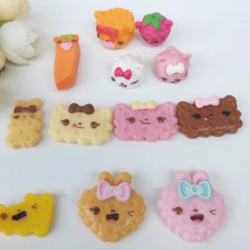 

100pcs/lot hot sale capsule toys,cartoon food model,high imitation soft cake biscuits,creative toys for children, birthday gift
