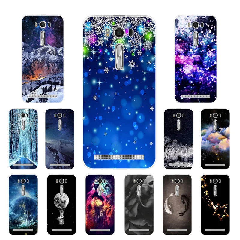 Phone Case for Asus ZenFone 2 Laser ZE500KL Silicon Back Cover 5.0 inch Snowflake Printing |