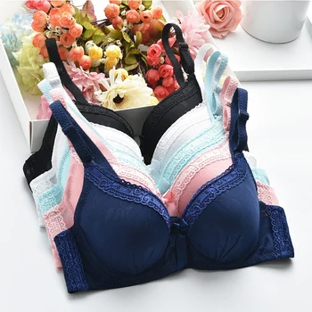 

Mozhini Student Girl Bra Kids Thin Cotton Teenage Underwear Small Young Girl push up Bra Student Children Bra small chest bra