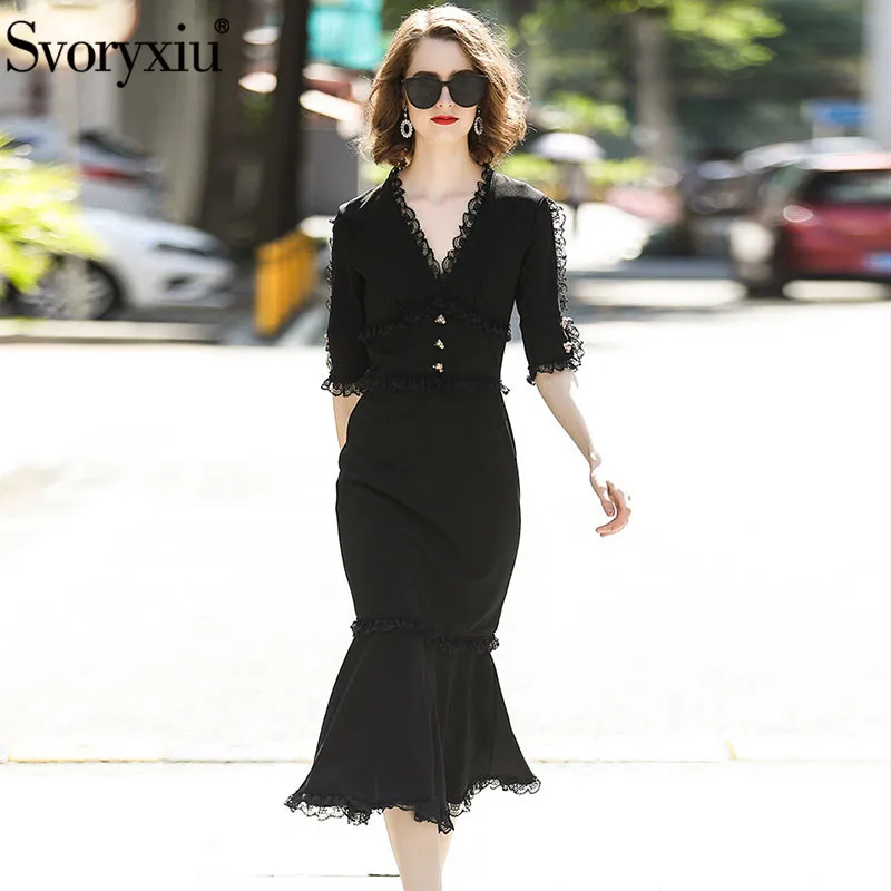Automne Noir Sirène V Designer Paquet De Tenue Sexy Femmes Bouton Bikinis Cou Svoryxiu Fête Manches Dentelle Moitié Chic Fesses gnXtwUxUa