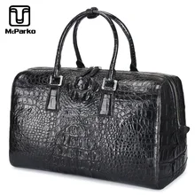 McParko, роскошная дорожная сумка, мужская сумка для багажа, вещевой мешок, натуральная кожа, Крокодиловая Кожа, органайзер для багажа, бизнес стиль, модные сумки для мужчин, Аллигатор