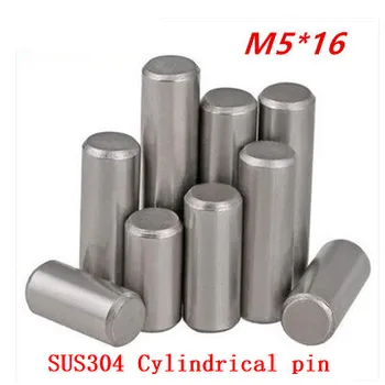 

100PCS M5*16 304stainless steel cylindrical pin positioning pin locating pin dowel pin dowel