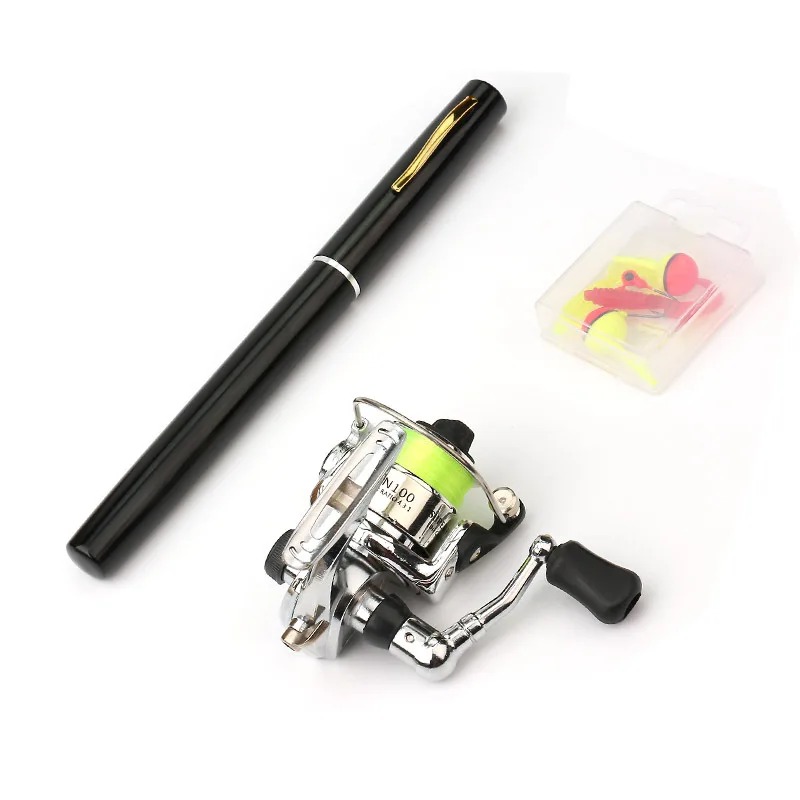 EMMROD 1M Mini Portable pen-fishing Small Sea Otter Throwing Sandpiper Rod XH1