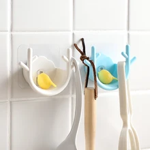 Cute branches design storage rack seamless wall hook Power Plug Socket Jack Hook Rack Holder Hanger Wall Decor Organizer