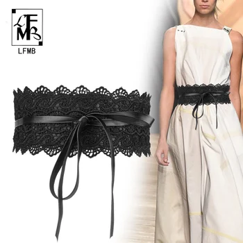 

[LFMB]Elastic Lace Belts for Women Luxury Brand Designer Belts for Costumes Jeans Belt Female Wedding Dress Waistband