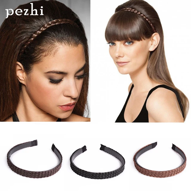 

Wig headband with teeth wide side 1.5cm non-slip headband twist braid headwear no clip hair accessories headdress