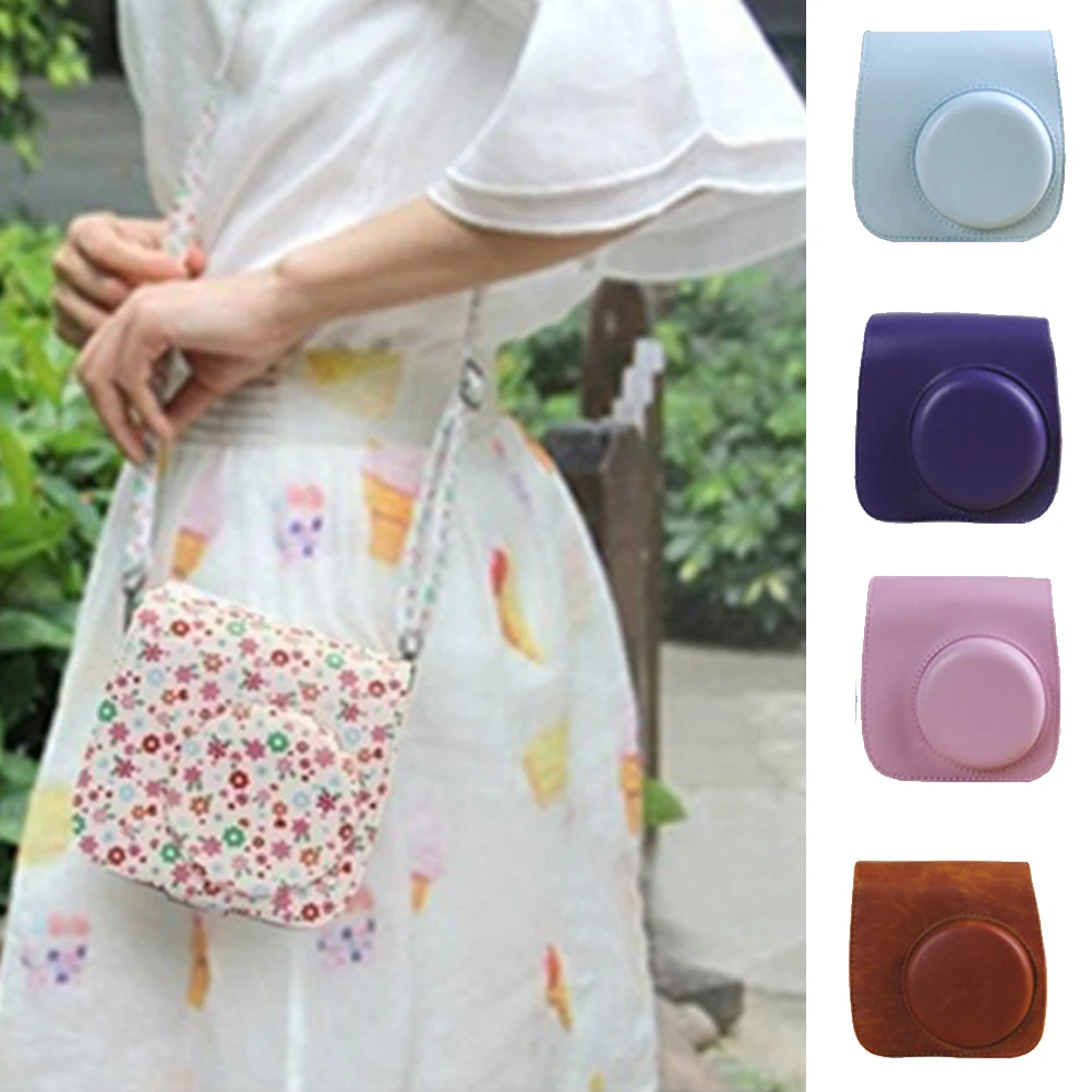 

Camera Shell Case Cover Bag + Strap For Fuji Fujifilm Instax Mini 8 9