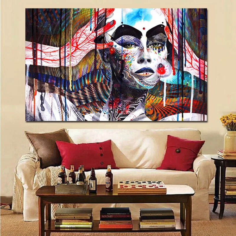 HD Print Wall Art 3D Buddha Meditation Psychedelic Poster Painting on Canvas Modern Cuadros Decoration Picture For Living Room