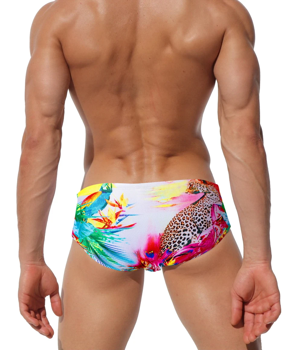 AUSTINBEM Мужской купальный костюм бикини мужские плавки взрывной дизайн печатный пляжный купальный костюм гей мужчины s купальная одежда