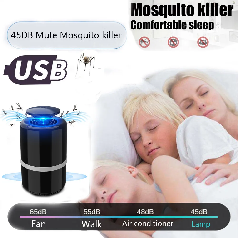 19 x 13 x 13cm Electric Fly Bug Zapper Mosquito Insect Killer LED Light Trap Lamp Pest Control Mosquito Repeller Net