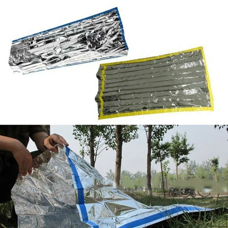 New Lightweight Outdoor Waterproof Emergency Sleeping Bag Survival Rescue Thermal First Aid Blanket Camping Foil Rescue Blanket New Lightweight Outdoor Waterproof Emergency Sleeping Bag Survival Rescue Thermal First Aid Blanket Camping Foil Rescue Blanket