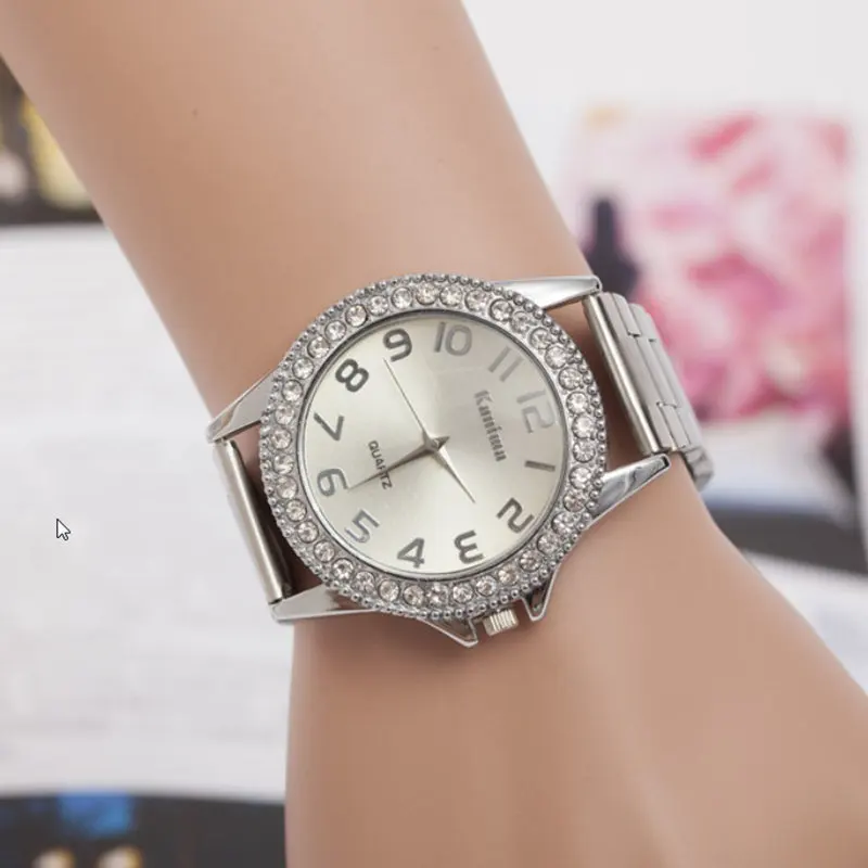 

Reloj Mujer New Fashion Quartz Watch Women Brand Stainless Steel Watches Luxury Rhinestone Wristwatches Hot Sale Zegarek Damski