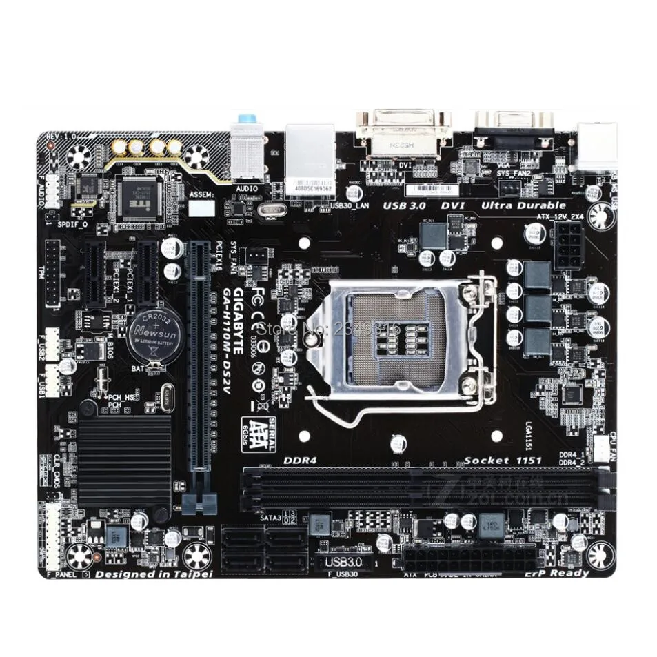 

For Gigabyte GA-H110M-DS2V Original Used Desktop Motherboard H110M-DS2V DDR4 H110 LGA 1151 Micro-ATX