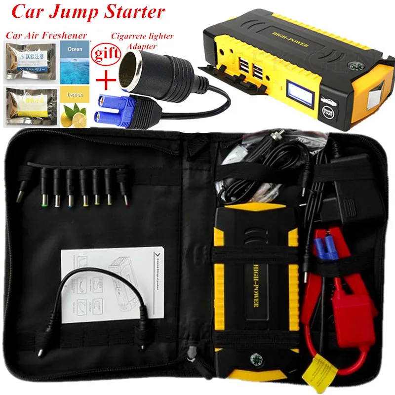 High Capacity Car Jump Starter Petrol 6 0L Diesel 4 0L Portable Power Bank 600A 12V