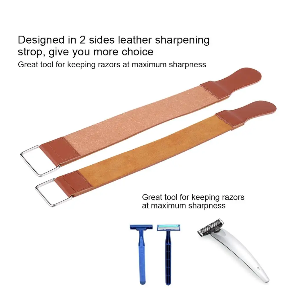 

Men Professional Sharpening Belt Sharpener Knife Polishing Belt Leather Sharpener Razor Straight Shaving Strap Belt for Barber