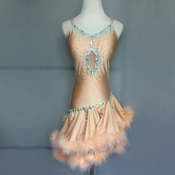 

Custom Latin Dance Performance for Children Latin Dance Competition Dress for Latin Dance Performance Dress