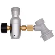 Homebrew Kegging Премиум регулируемое Компактное зарядное устройство CO2 с шаровым замком газовое отключение 60/150 psi 3/8-18UNF