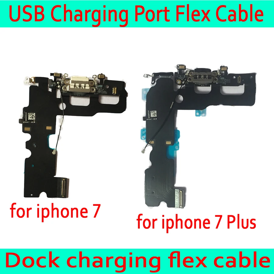 

Charging Port Dock Connector Flex Cable+Microphone +Headphone Audio Jack Replacement Part for iphone 7 7plus charging Flex
