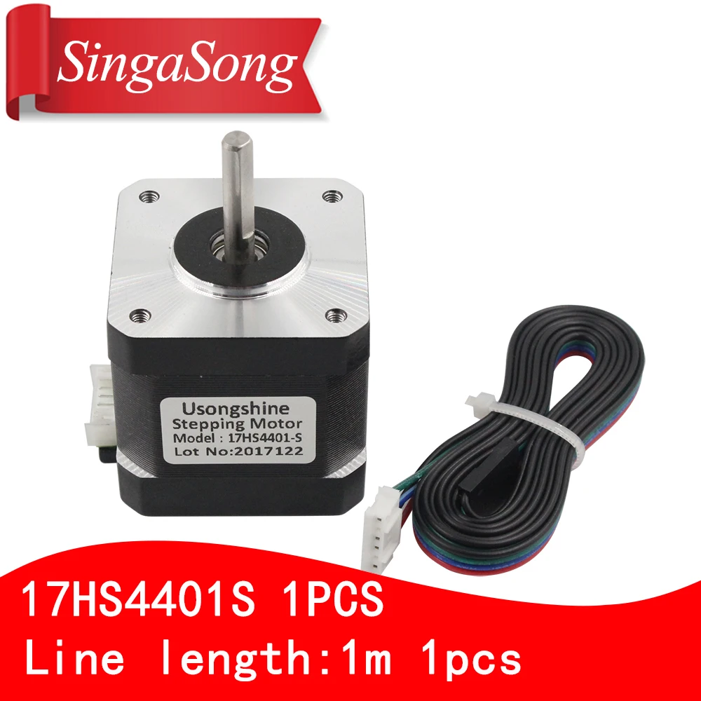 

3D printer motor 4-lead Nema17 Stepper Motor 42 motor Nema 17 motor 42BYGH 1.7A (17HS4401S) motor for CNC XYZ