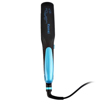 

Kemei Mini Straight Volume Dual-use Hair Curler Hair Straightener Hairdressing Tool Hair Iron Ceramic Straightening Hair Brush