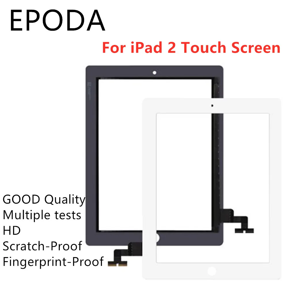 

9.7" Digitzer For iPad 2 Touch iPad2 A1395 A1396 A1397 Touch Screen Digitizer Sensor Glass Panel Free Frame Bezel