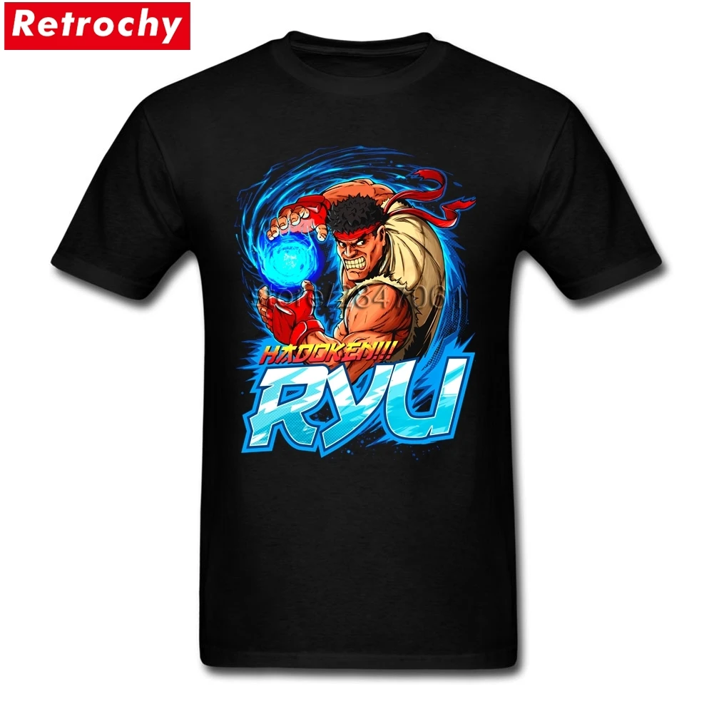 Big Tall Size Street Fighter T Shirts Men Awesome Short