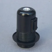 E27 винт включение/выключение светильника База черная настольная лампа напольный светильник люстра гнездо x10