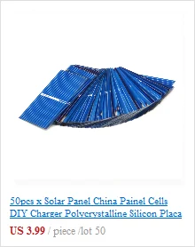 1 шт. x Солнечный модуль 5,5 В 1,6 Вт Портативный модуль DIY Маленькая солнечная панель для сотового телефона зарядное устройство Домашний Светильник и т. Д. Солнечная батарея