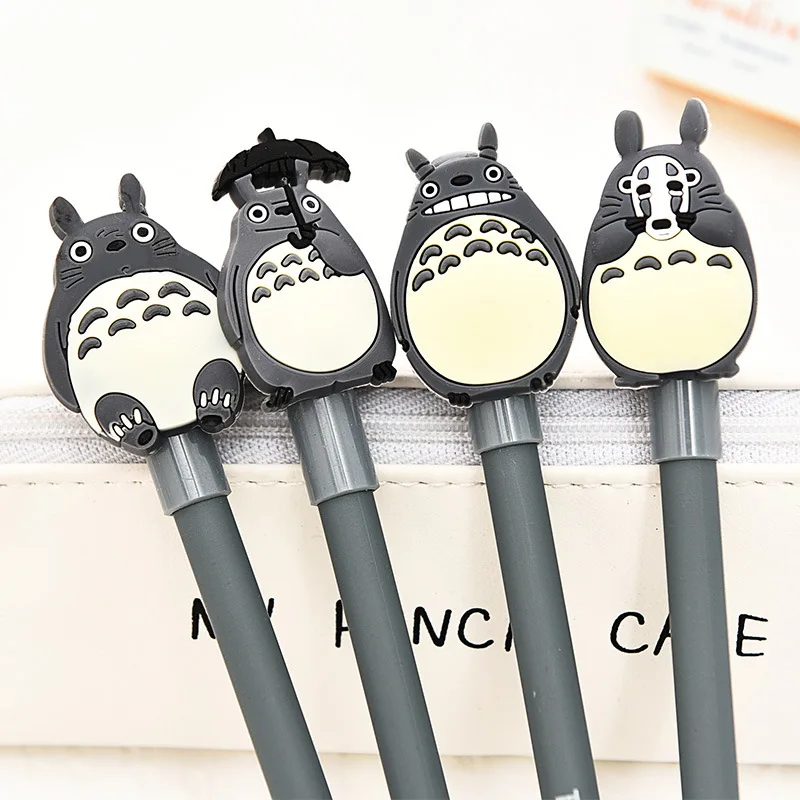 

Cute Totoro Gel Pen Canetas Kawaii Japanese Black Ink Pens For School Writing Kids Gift Kawaii Korean Stationery Office Supplies