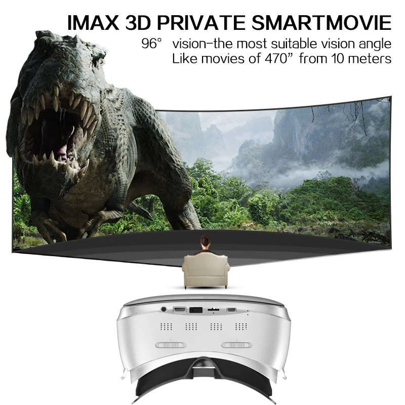VR All In One Glasses RK3288 Quad core 2G RAM 16G ROM 5.5 inch FHD 1080P Display WIFI 3D Glasses Vi