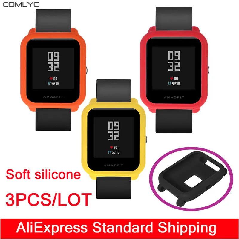 Новый мягкий силиконовый чехол для xiaomi huami amazfit bit bip Youth life чехлы смарт часов