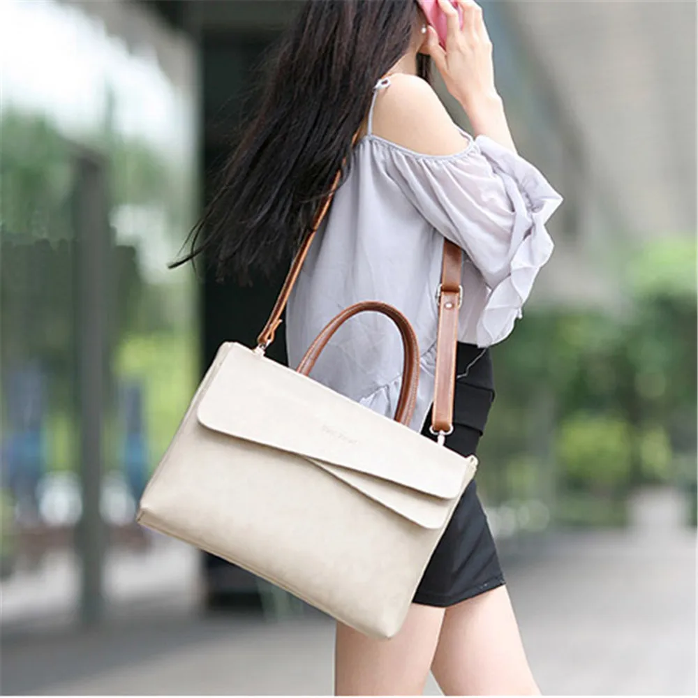 Корейский стиль Женская сумка для ноутбука 15,6 дюймов модная OL портфель-сумка на плечо для Macbook Air Pro 11 12 13 15 retina
