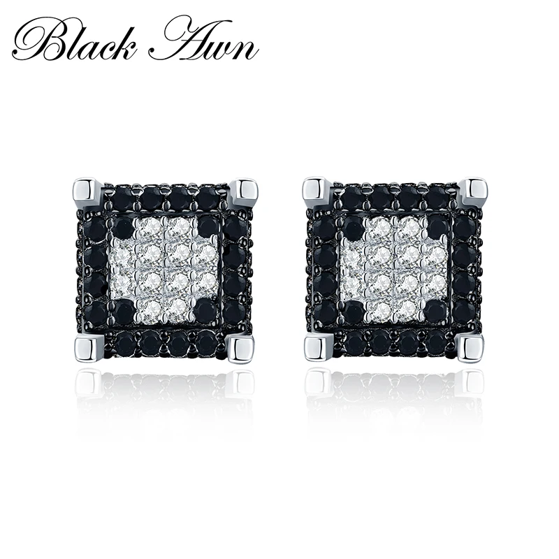 Женские серьги гвоздики из серебра 925 пробы T192|stud earrings|engagement jewelry |