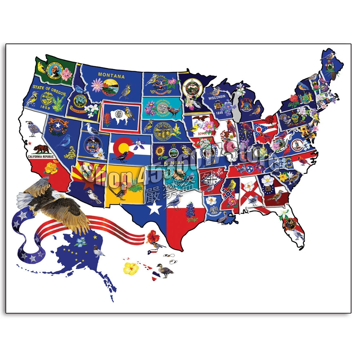 

Maps Patriotic 5D Diy Diamond Painting Cross Stitch Diamond Embroidery America the Beautiful Hobbies Crafts Diamond Mosaic Kits