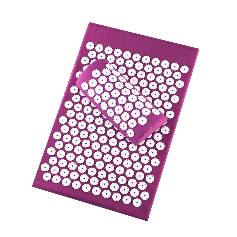

Massager (appro62*39cm)Cushion Massage Mat Acupressure Relieve Back Body Pain Spike Mat Acupuncture Massage Mat with Pillow