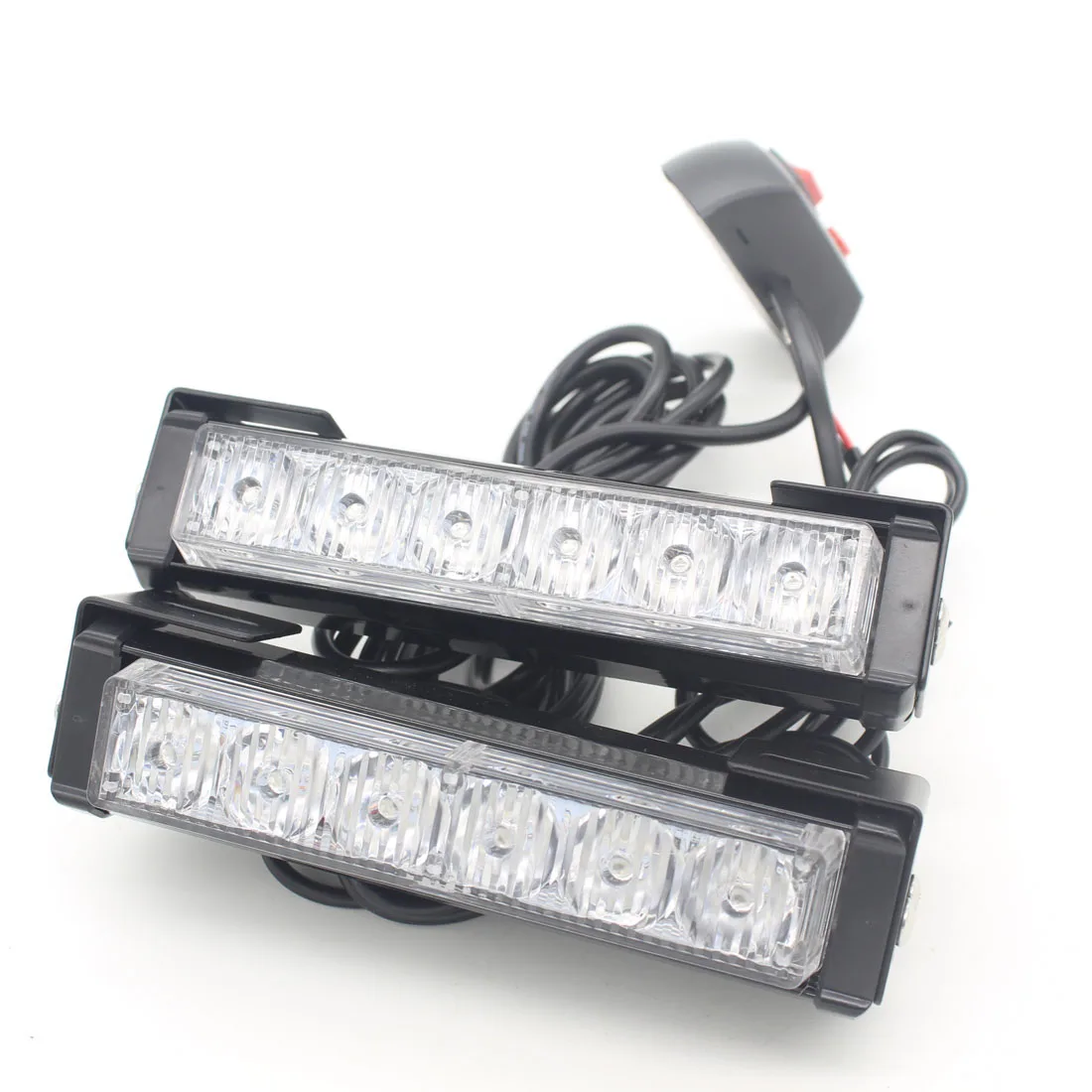 2X 12 LED Car External Light Fog Light Net Warning Bulb Auto Strobe