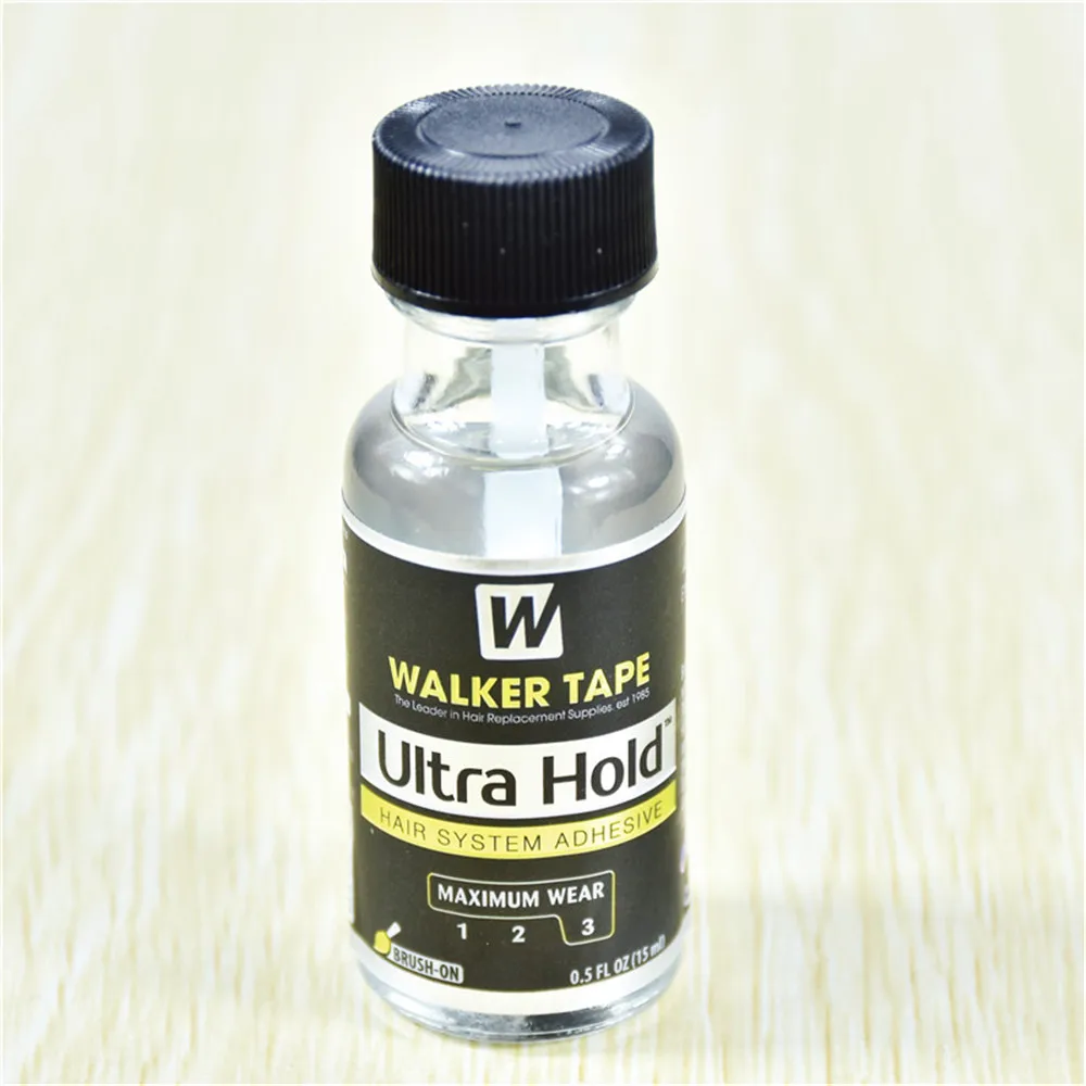 1 bottles 15ml Ultra Hold Liquid Bond Hair System Adhesive Brush on Profession Lace Wig Silicone Glue For Lace Wig/Toupee